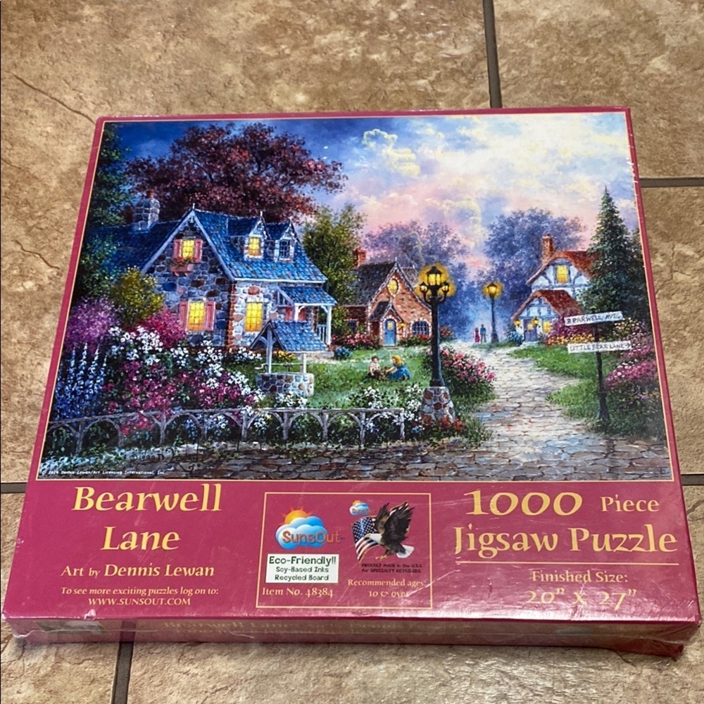 Bearwell Lane 1000 Piece Jigsaw Puzzle - Multicolor New!
